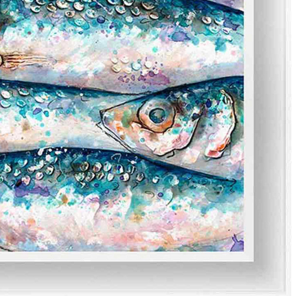 North Atlantic Herring (Limited Edition) by Giles Ward, limited edition print, detail