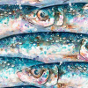 North Atlantic Herring (Limited Edition) by Giles Ward, limited edition print, detail