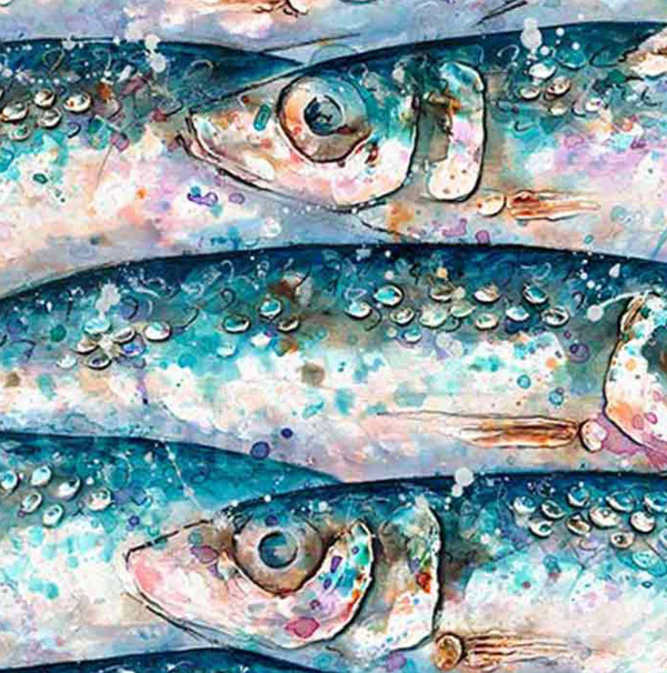 North Atlantic Herring (Limited Edition) by Giles Ward, limited edition print, detail