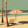 Beach Life by Leander, limited edition print, detail