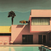 Family Pool by Leander, limited edition print
