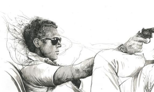 King Of Cool by Scott Tetlow, limited edition print, detail