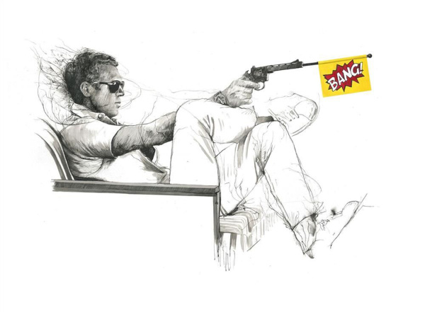 King Of Cool by Scott Tetlow, limited edition print
