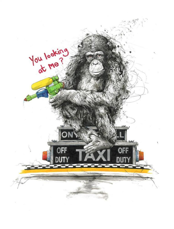 You Looking At Me? by Scott Tetlow, limited edition print