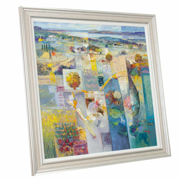 Tapestry Of Blue by Mario Malfer, original painting