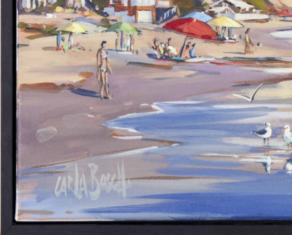 Another Super Day by Carla Bosch, original painting, detail