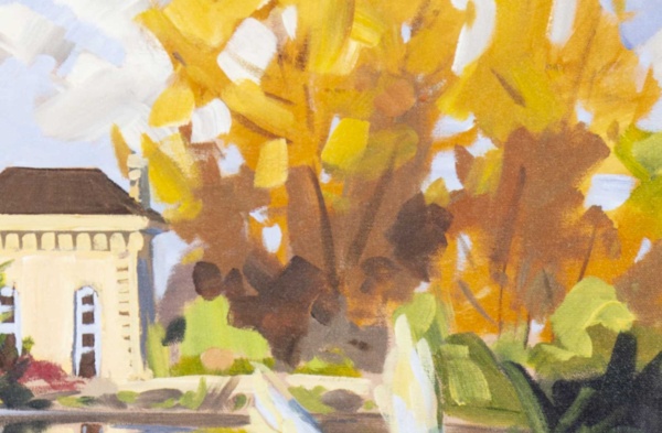 Pump House, Battersea Park by Carla Bosch, original painting