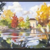 Pump House, Battersea Park by Carla Bosch, original painting