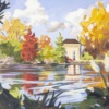 Pump House, Battersea Park by Carla Bosch, original painting