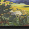 Elk’s Playground by Carla Bosch, original painting, detail