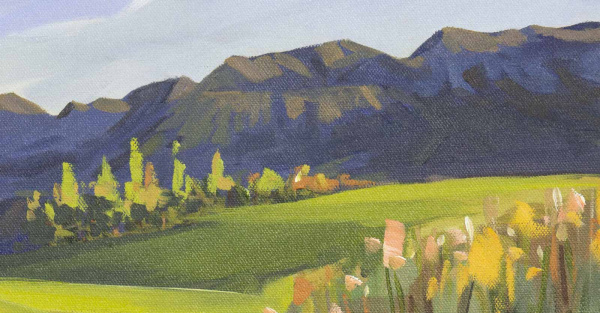 Elk’s Playground by Carla Bosch, original painting