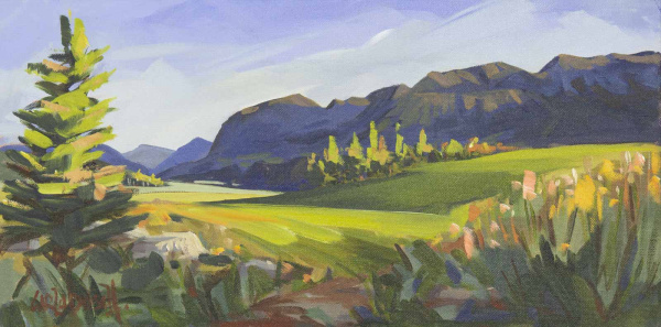 Elk’s Playground by Carla Bosch, original painting
