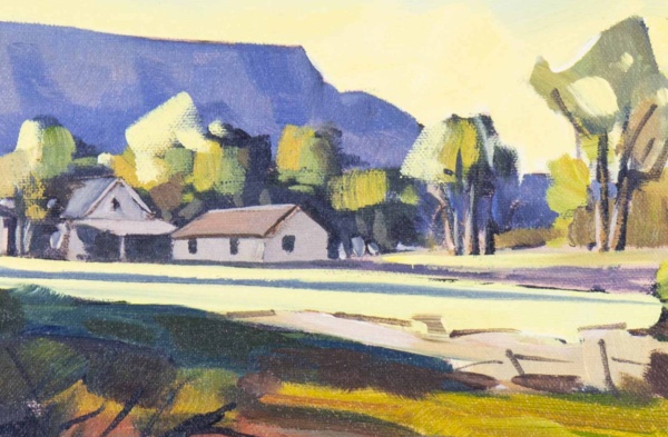 Alpine Ranch by Carla Bosch, original painting