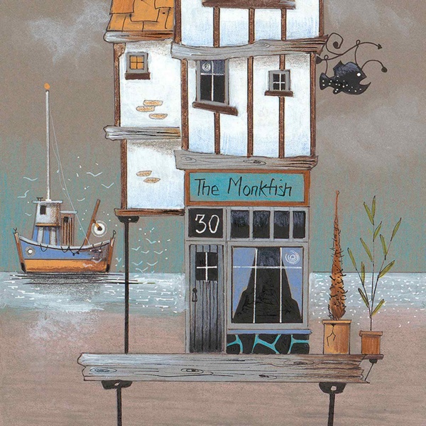The Monkfish by Gary Walton, limited edition print, detail