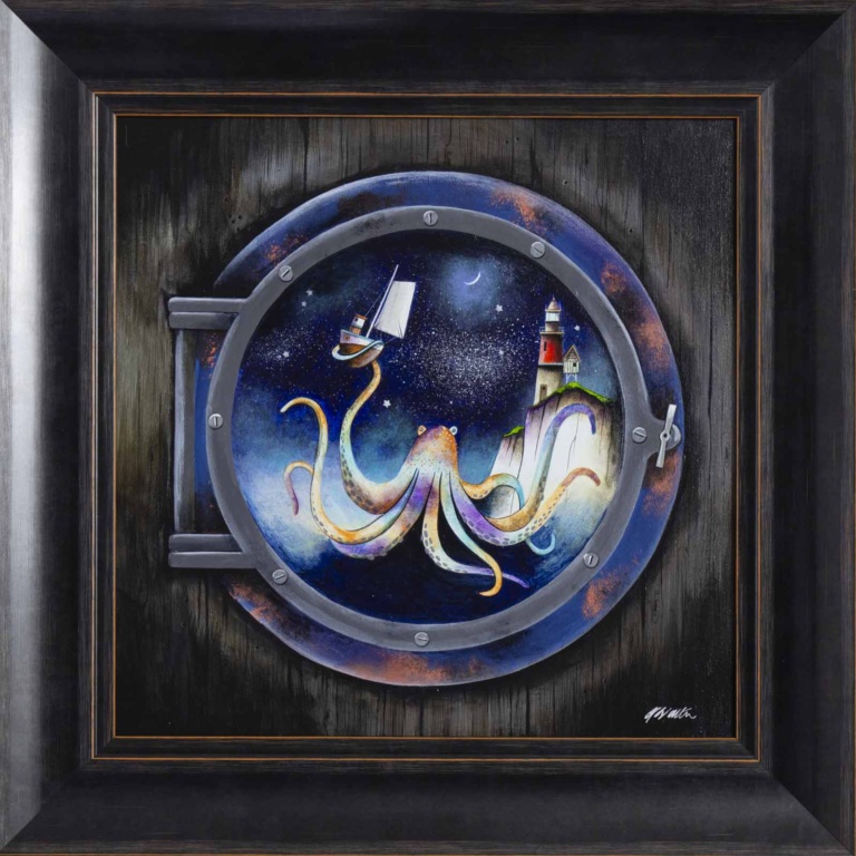 Drama Through The Porthole (Original) by Gary Walton