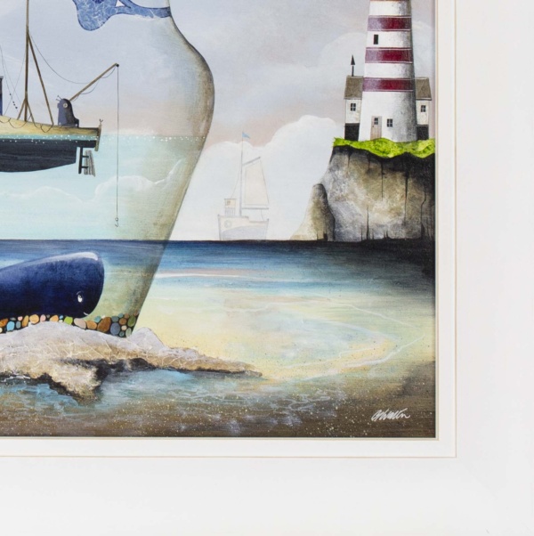 Noah And The Whale (Original) by Gary Walton, original painting, detail
