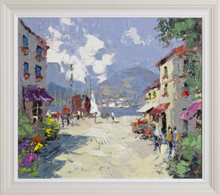 Arriving At Lake Garda by Frank Getty