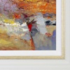 Silver Birch Landscape by Mario Malfer, original painting, detail