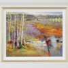 Silver Birch Landscape by Mario Malfer, original painting