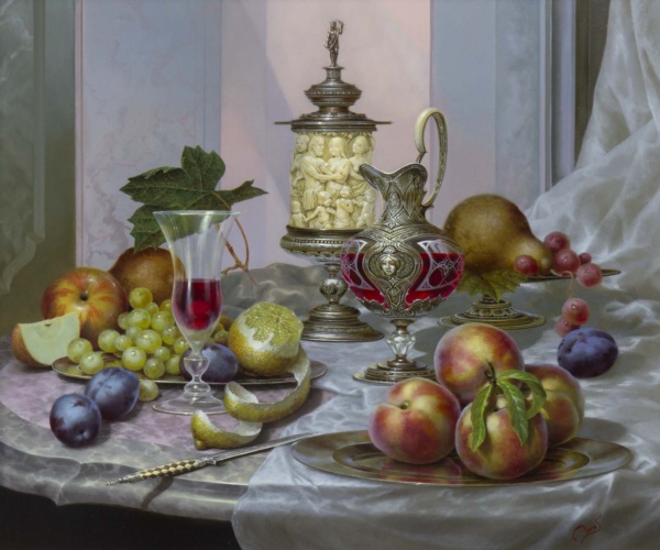 Still Life Splendour by Gyula Boros, original painting