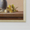 Grapes & Walnuts by Zoltan Preiner, original painting, detail