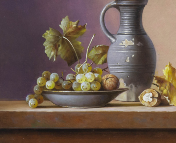 Grapes & Walnuts by Zoltan Preiner, original painting