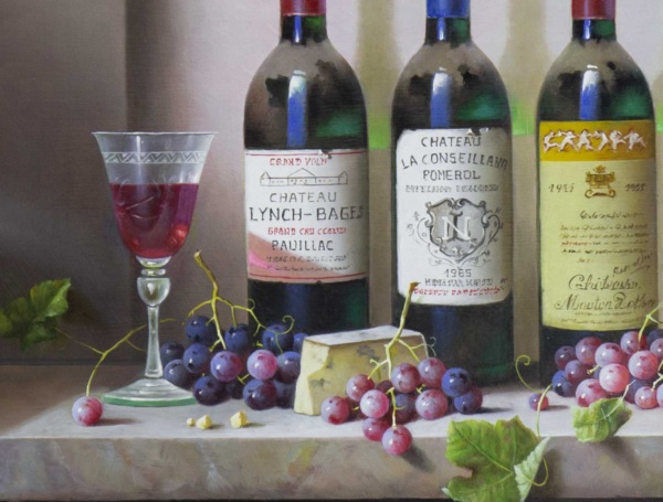 French Trio by Zoltan Preiner, original painting