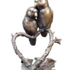 lovebirds bronze sculpture by keith sherwin