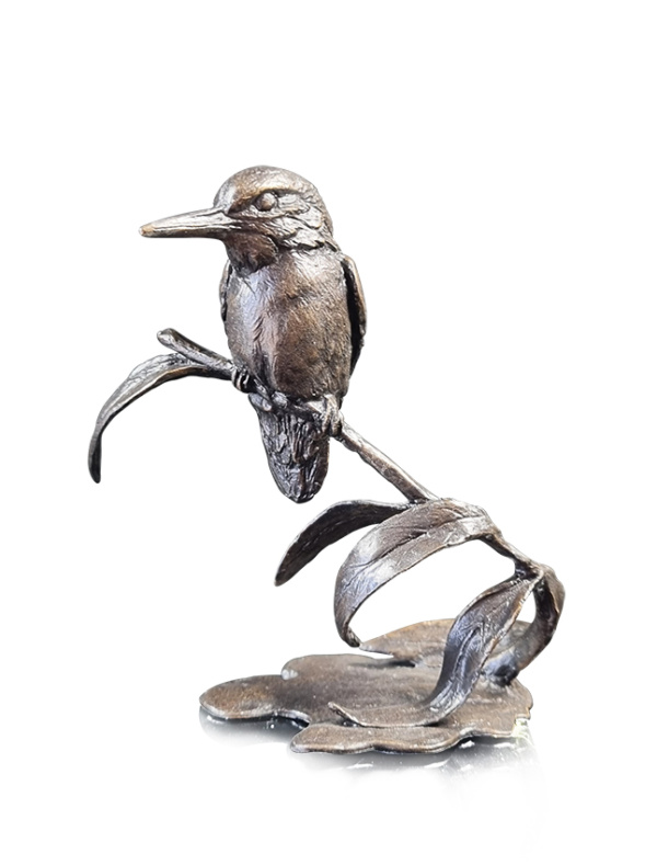 kingfisher bronze sculpture by dean kendrick