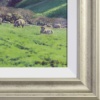 South Downs Pastures by Stephen Hawkins, original painting, detail