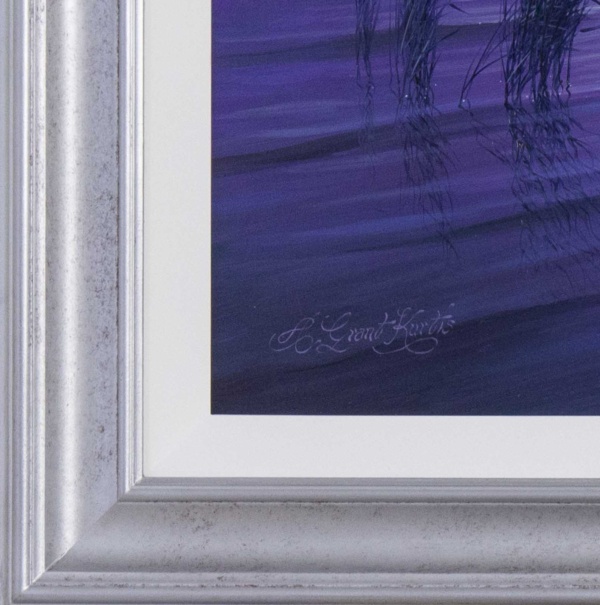 Clair De Lune, Derwent Water by Andrew Grant Kurtis, original painting, detail