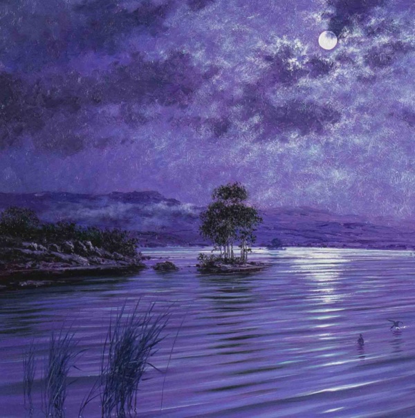 Clair De Lune, Derwent Water by Andrew Grant Kurtis, original painting