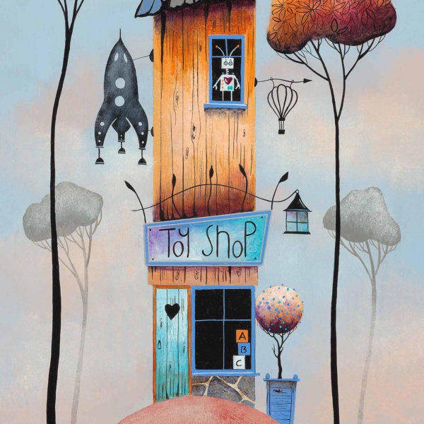Toy Shop by Gary Walton, limited edition print, detail