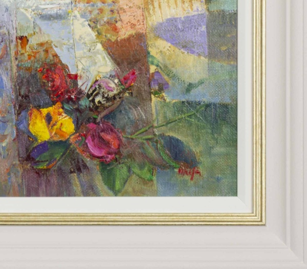 Life In Colour by Mario Malfer, original painting, detail