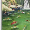 Waterfall Magic by Antonio Navarro (Casimiro), original painting, detail