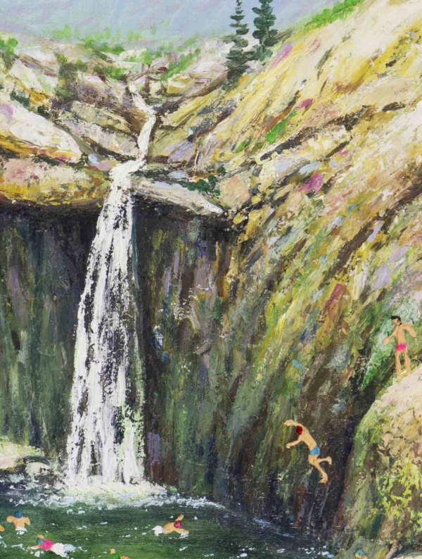 Waterfall Magic by Antonio Navarro (Casimiro), original painting