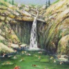 Waterfall Magic by Antonio Navarro (Casimiro), original painting