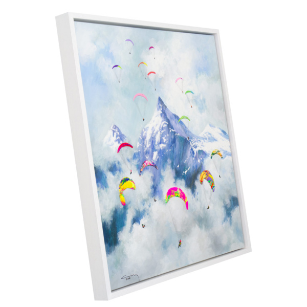 Paragliding by Antonio Navarro (Casimiro), original painting