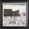 anfield stadium liverpool football club painting commission by sean durkin in style of ls lowry
