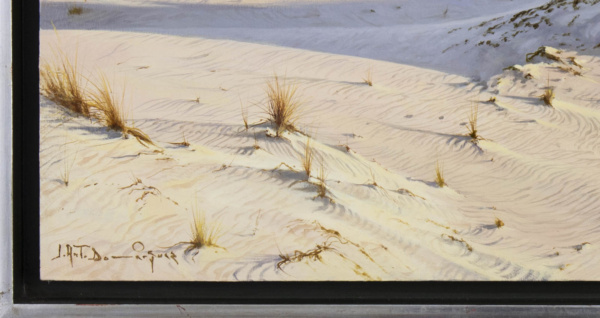 Dunas de Doñana by Juan Antonio Domínguez, original painting, detail
