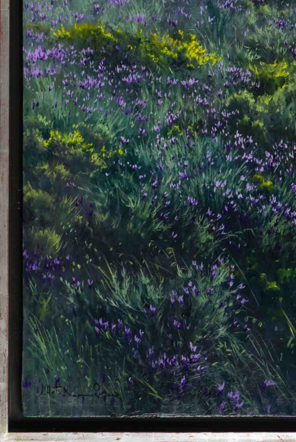 Paisaje Andaluz by Juan Antonio Domínguez, original painting, detail
