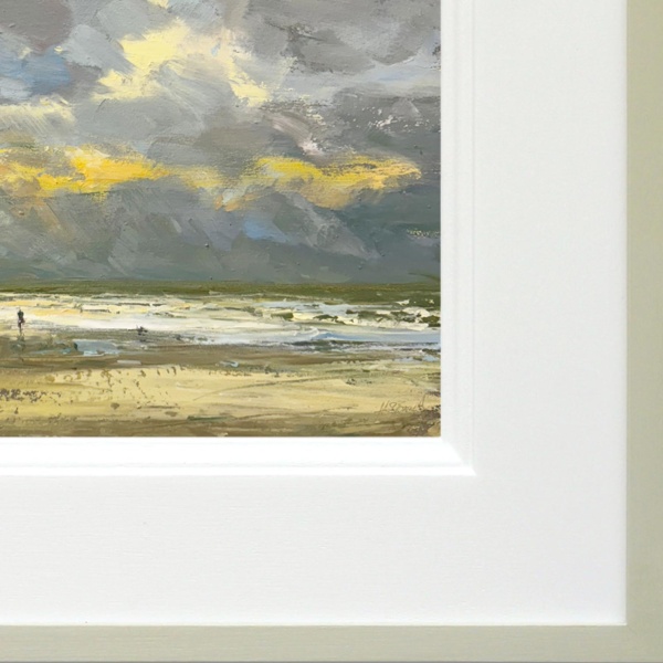 Golden Interlude by Harry Brioche, original painting, detail