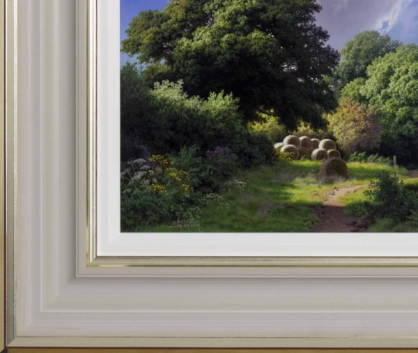 Summers Day By The Pond by Daniel Van der Putten, original painting, detail