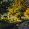 After The Rain On The Road To Warwickshire by Daniel Van der Putten, original painting