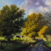 After The Rain On The Road To Warwickshire by Daniel Van der Putten, original painting