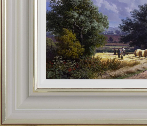 Bridleway To Weedon, Northamptonshire by Daniel Van der Putten, original painting, detail