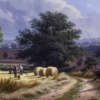 Bridleway To Weedon, Northamptonshire by Daniel Van der Putten, original painting