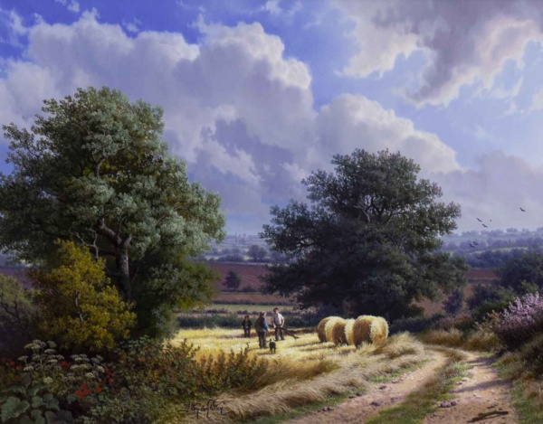 Bridleway To Weedon, Northamptonshire by Daniel Van der Putten, original painting