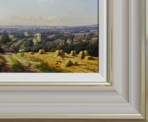 Aston Magna, Cotswolds In Summer by Daniel Van der Putten, original painting, detail