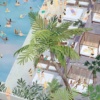 Beach Club by Jenni Murphy, limited edition print, detail